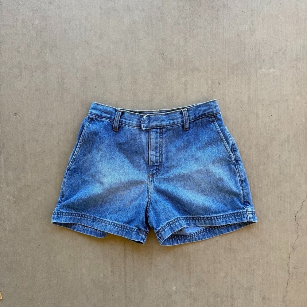 Y2K Mudd Denim Shorts Womens Juniors 5 Low Rise Jean Shorts 2000s Vintage